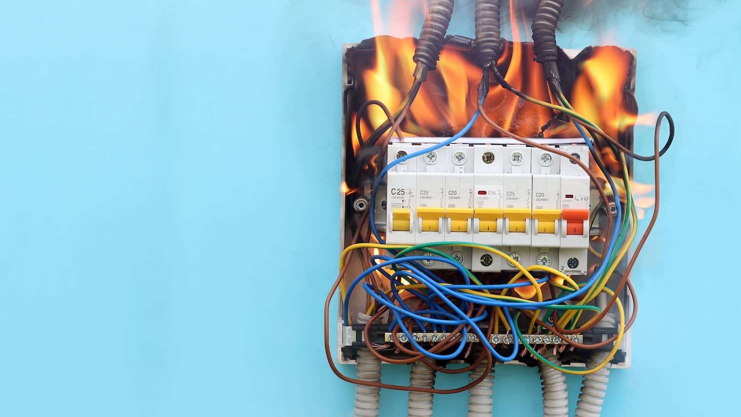 Old electrical panels are among the things that can fail a home inspection