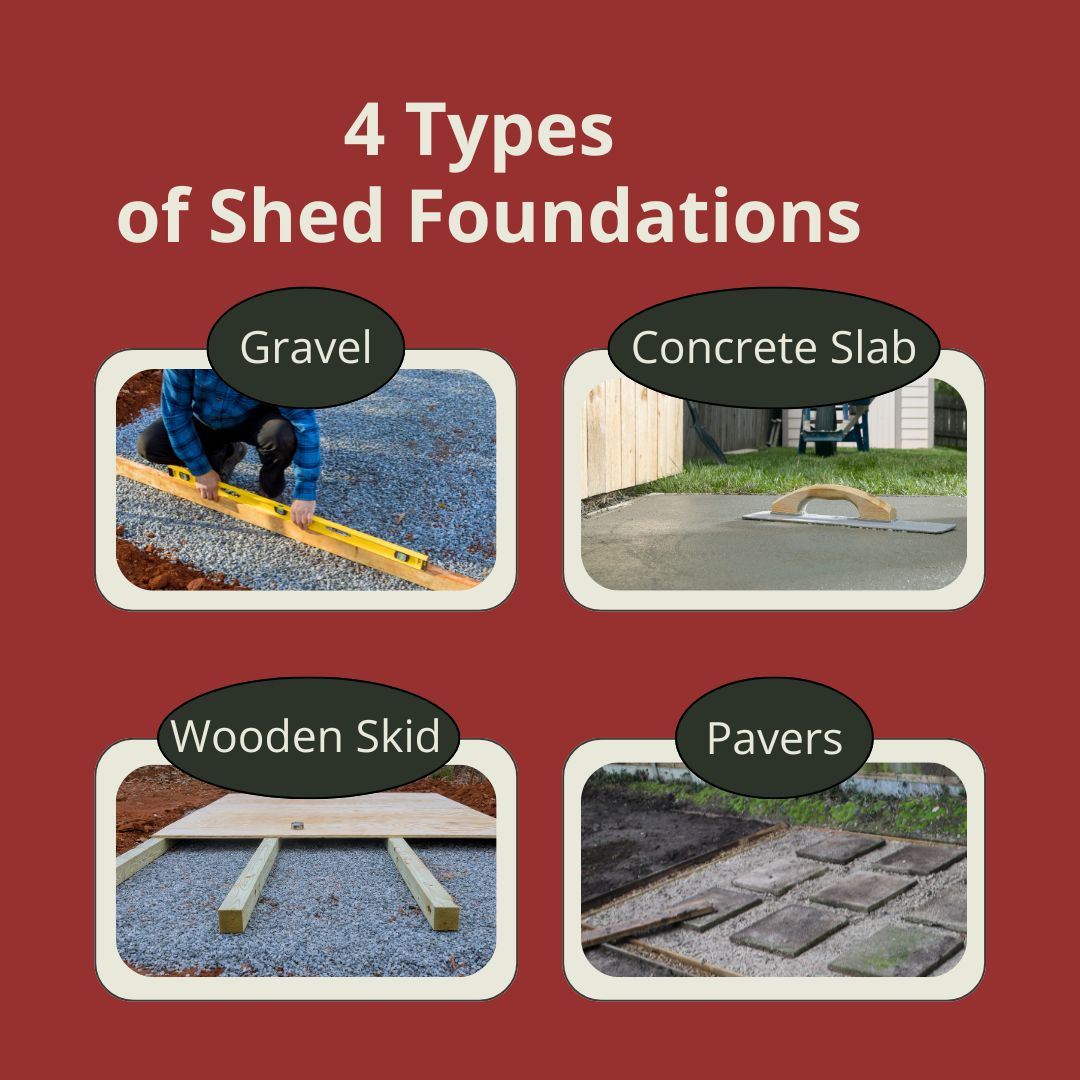 4 types of foundation you can use for a shed