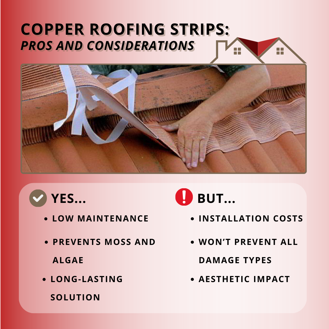 how copper roof strips can prevent shingle damage