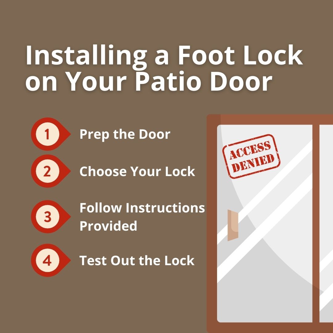 how to install the patio door lock