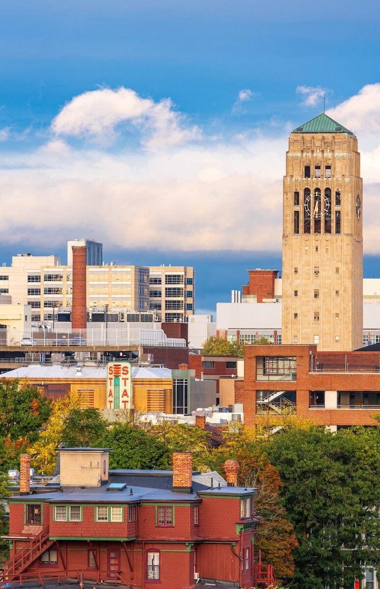 Ann Arbor, Michigan, USA Town Skyline