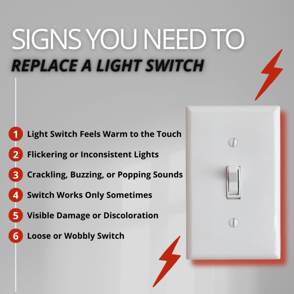 signs you need to replace a light switch