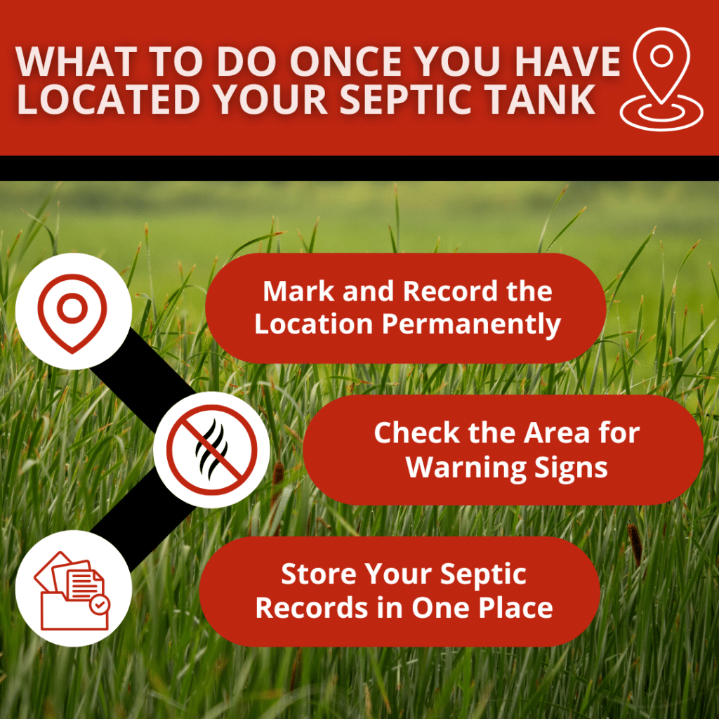 what to do once you have located septic tank